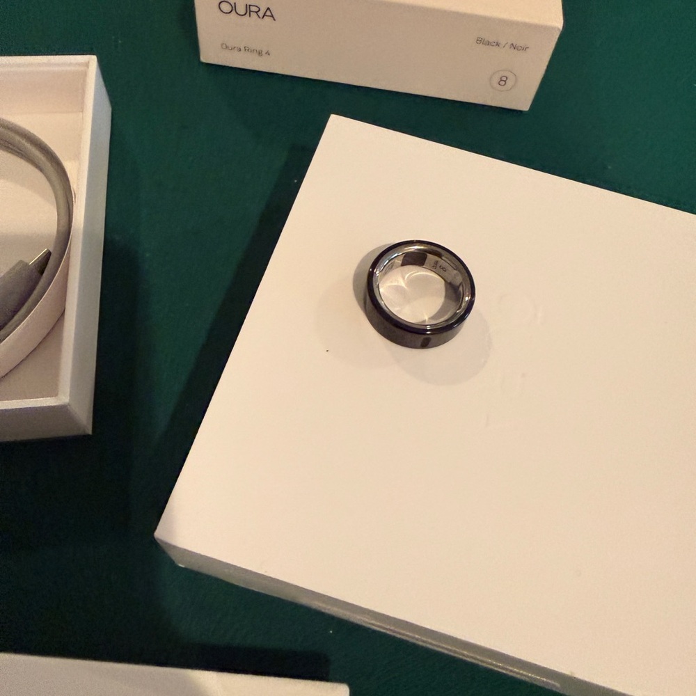 Oura Ring Gen 4 black Smart Ring ActivityTracker Charging Cable and
Adapter Set - Picture 5 of 12
